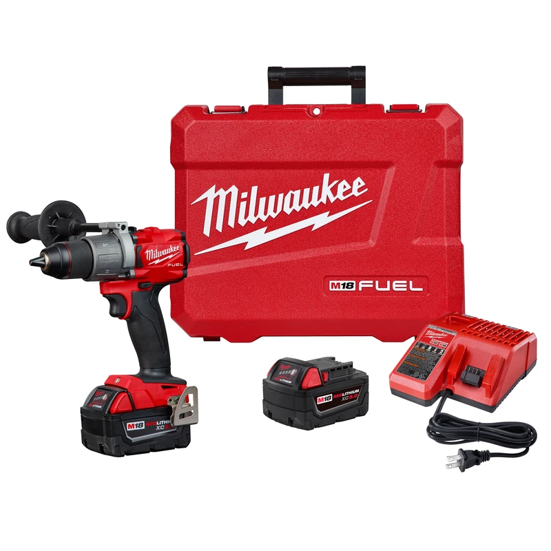 M18 Fuel Brushless 1/2 In. Cordless Hammer Drill/driver Kit With 2 Batteries & Charger