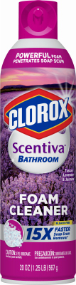 Scentiva Bathroom Foam Cleaner Tuscan Lavender Jasmine Scent 20 Ounce Bottle