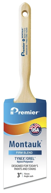 Angle Sash Paint Brush, Nylon/Polyester, 3-In.