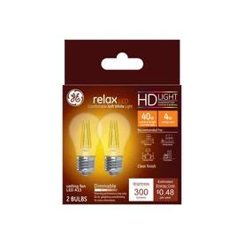 LED Ceiling Fan Light Bulbs, A15, Soft White, 300 Lumens, 4-Watts, 2-Pk.