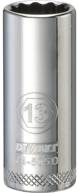 Metric Deep Socket, 12-point, 3/8 In. Drive, 13mm - Dwmt74505osp