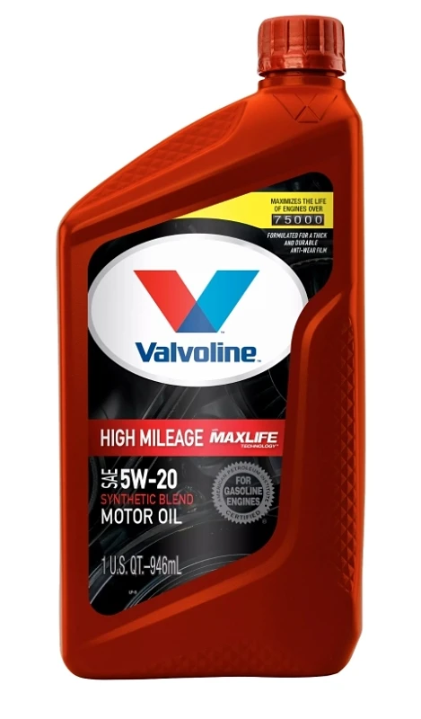 Maxlife Motor Oil, High-Mileage, SAE 5W-20, 1-Qt.