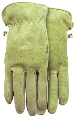 Women's Suede Gunn Cut Work Gloves Size Large Durable Construction