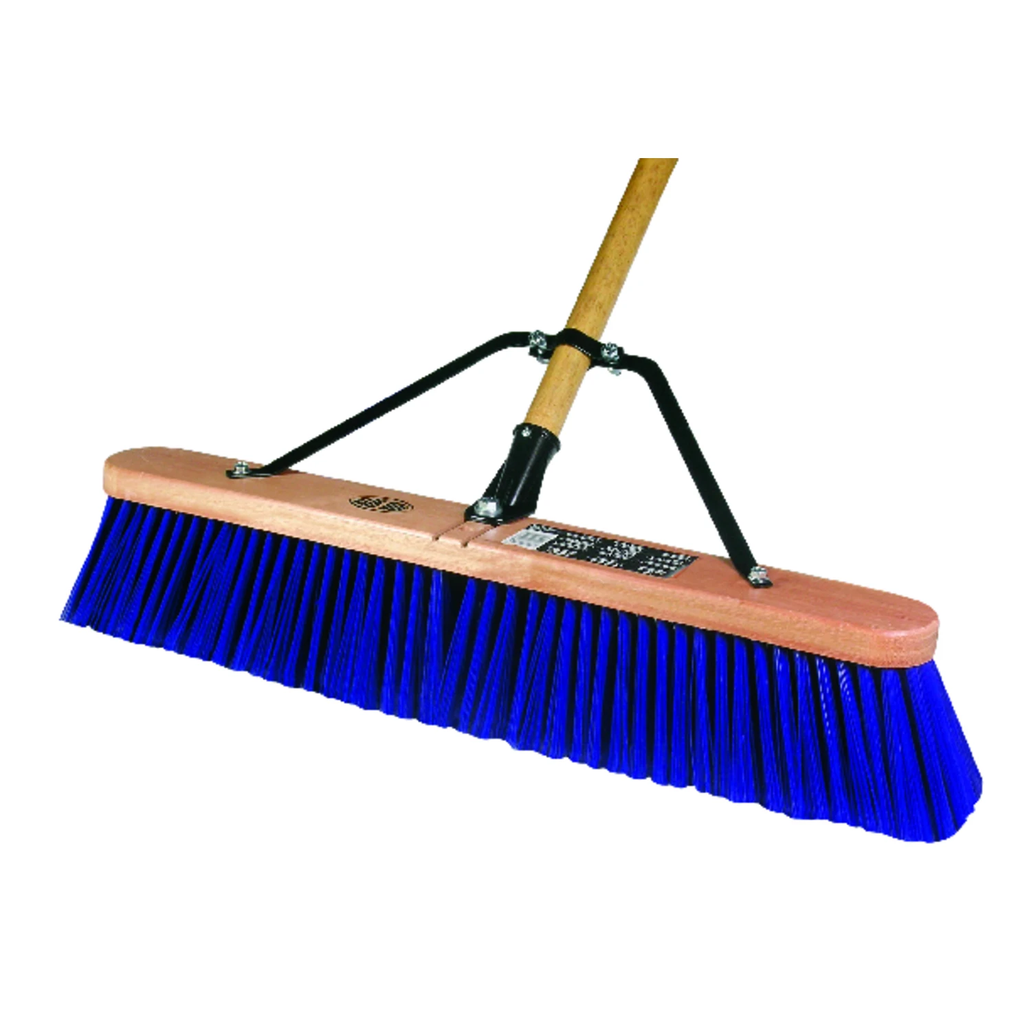 Super Stiff Pushbroom with 24 Inch Wide Head for Heavy Duty Sweeping
