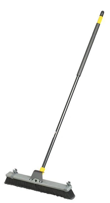 Super Bulldozer Push Broom with Soft Polypropylene Fibers, 24 Inch Width