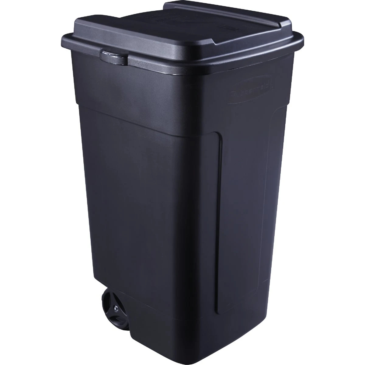 Roughneck Heavy-Duty Wheeled Trash Can, Black, 50 Gallons Capacity