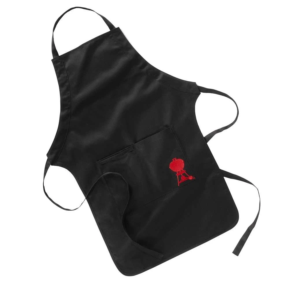 6474 Black Bbq Apron With Adjustable Neck And Deep Pockets