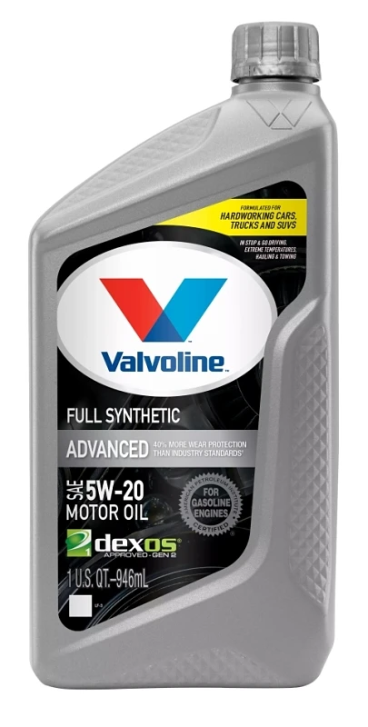 Advanced Full Synthetic Motor Oil, 5w-20, 1 Quart Bottle, Vv927