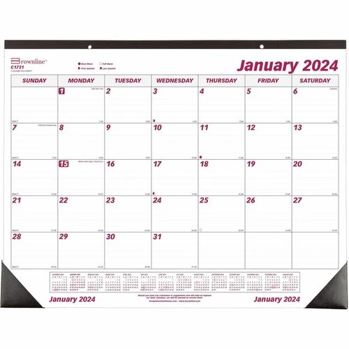 DESK TOP CALENDAR (RED)