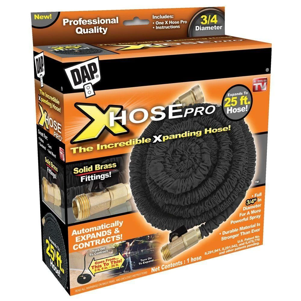 X-hose Pro 3/4 In. Diameter X 25 Feet Expandable Water Hose With Brass Fittings