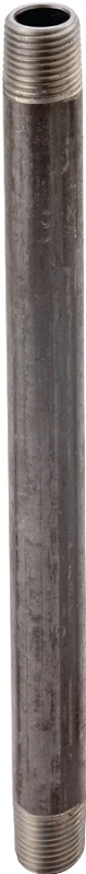 3/4 Inch X 36 Inch Black Pipe Nipple, Schedule 40, Steel, Male Connection