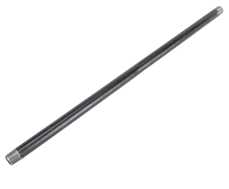 1/2 Inch X 24 Inch Black Steel Pipe Nipple - Model Bn 1/2x24-s