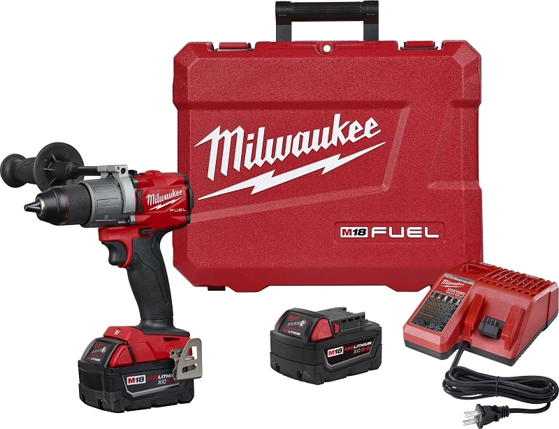 M18 Fuel 1/2 In. Brushless Cordless Drill/driver Kit With (2) 5.0 Ah Batteries & Charger