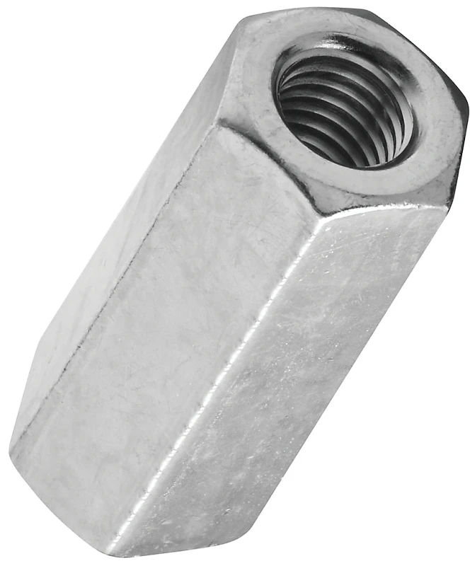 3/8 In. Steel Coupler Nut - Zinc-plated, Durable Connection