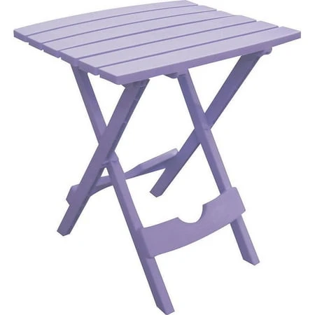 Adams Mfg 8500-12-3731 Quik-fold Resin Side Table, Violet, 15-1/4 In W X 17-3/8 In D X 19-3/4 In H