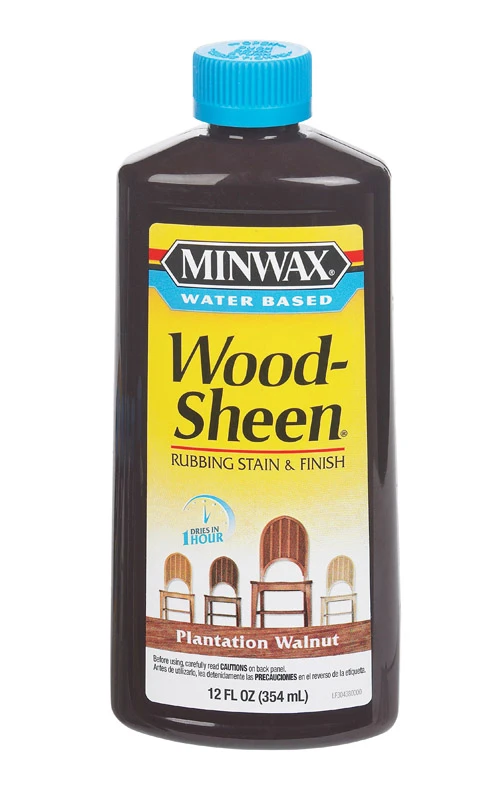 12 Ounce Water Based Woodsheen Stain In Plantation Walnut, Model 30438