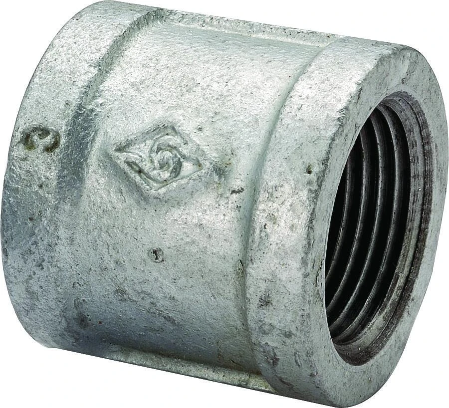1/8 Inch Galvanized Malleable Coupling Pipe Fitting, Model 21-1/8g