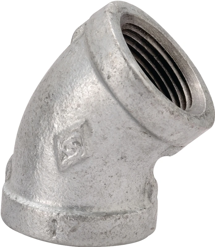 1-1/2 Inch Galvanized Malleable 45 Degree Elbow Model 4-1-1/2g