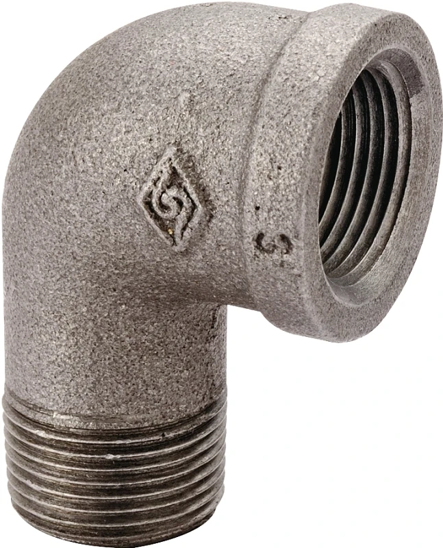 3/8 Inch Black Malleable Iron 90 Degree Street Elbow Model 6-3/8b
