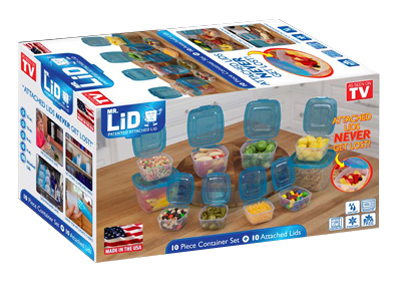Mr. Lid Food Storage Containers, 10-Pc.