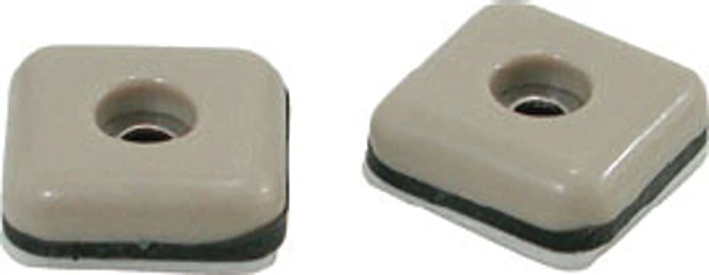 9242 1-3/8 Inch Square Slide Glide Furniture Sliders With Screws, 4 Pk
