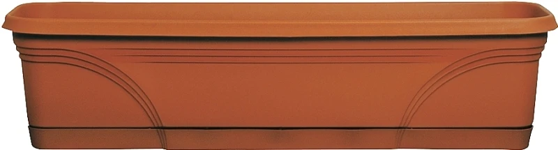 Mb2412tc Medallion Window Box Planter, 24 In L, 7.25 In H, Terracotta