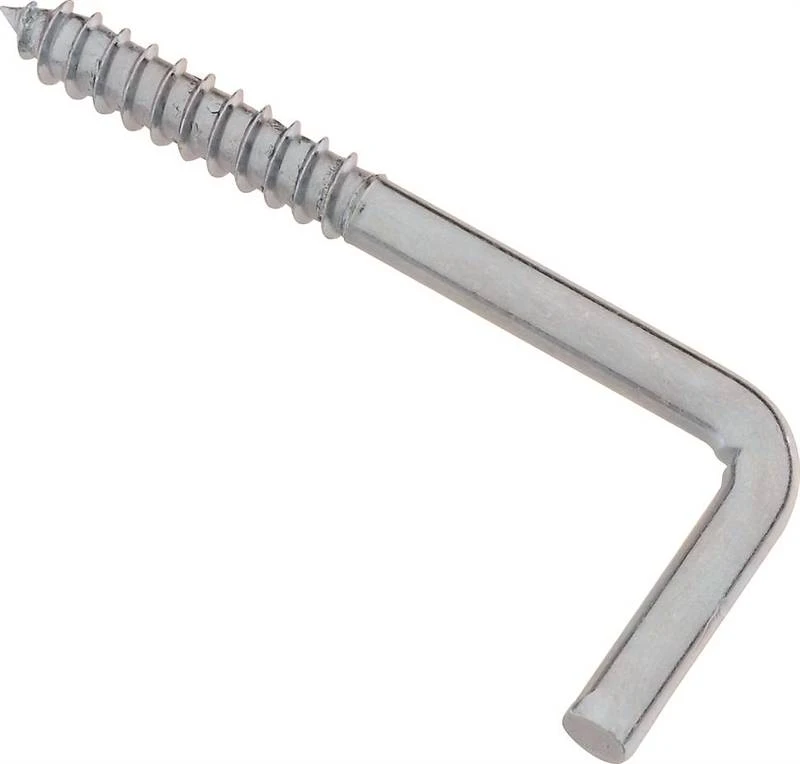 Stanley Square Bend Hook, 2-3/16 in L, Steel, Zinc Plated