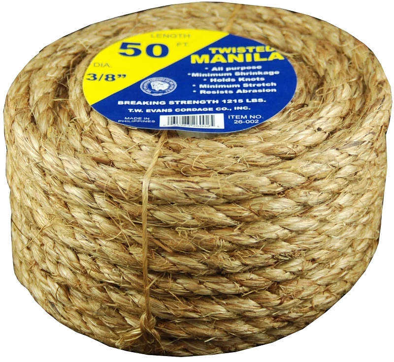 3/8 Inch X 50 Feet 5 Star Manila Rope Model 26-002