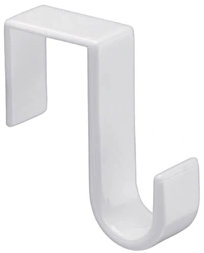 Over-the-door Storage Hook, Plastic, White, Model 752020