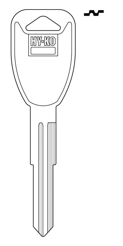 Hy-Ko Automotive Key Blank Double sided For For Land Rover