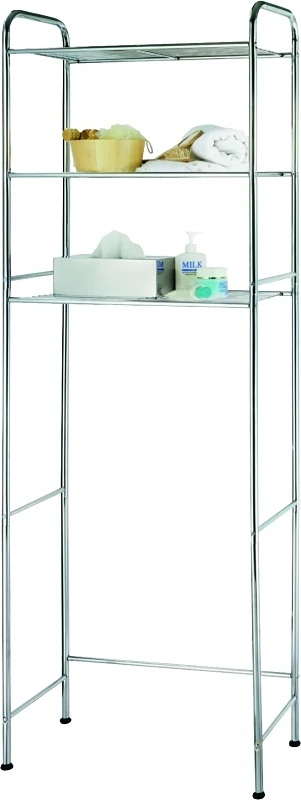 Chrome 3-tier Space Saver Over Toilet Storage, Model Ts16c0-ch