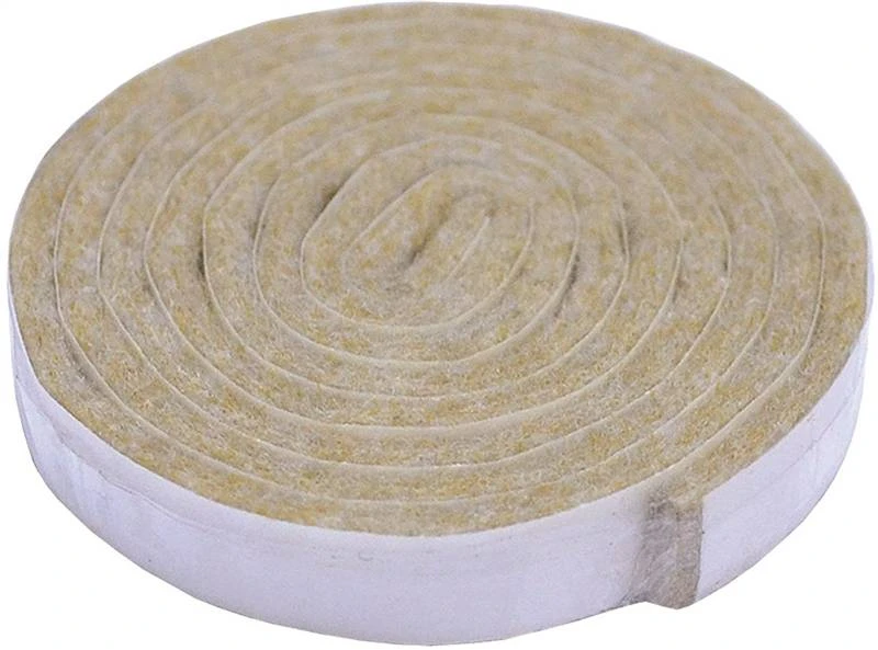Self-adhesive Heavy Duty Felt Roll, 40 In L X 3/8 In W, Beige