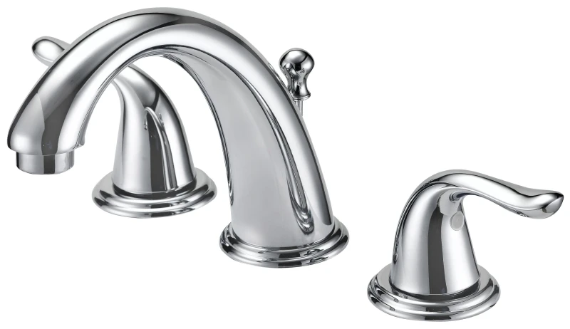 4 Inch Widespread Lavatory Faucet With Plastic Pop-up And Lever Handle