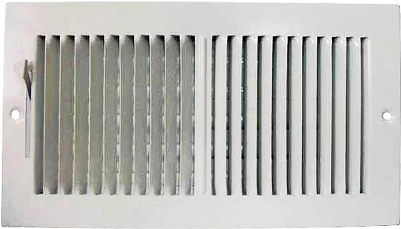 Sw02-12x6 12" X 6" 2-way Sidewall Register, Steel, White