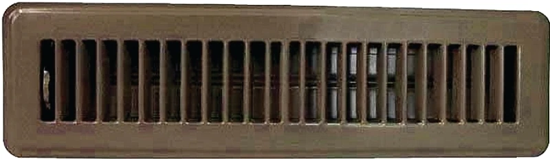 Fr01-2x12b Brown Steel Floor Register, 2 X 12 Inches