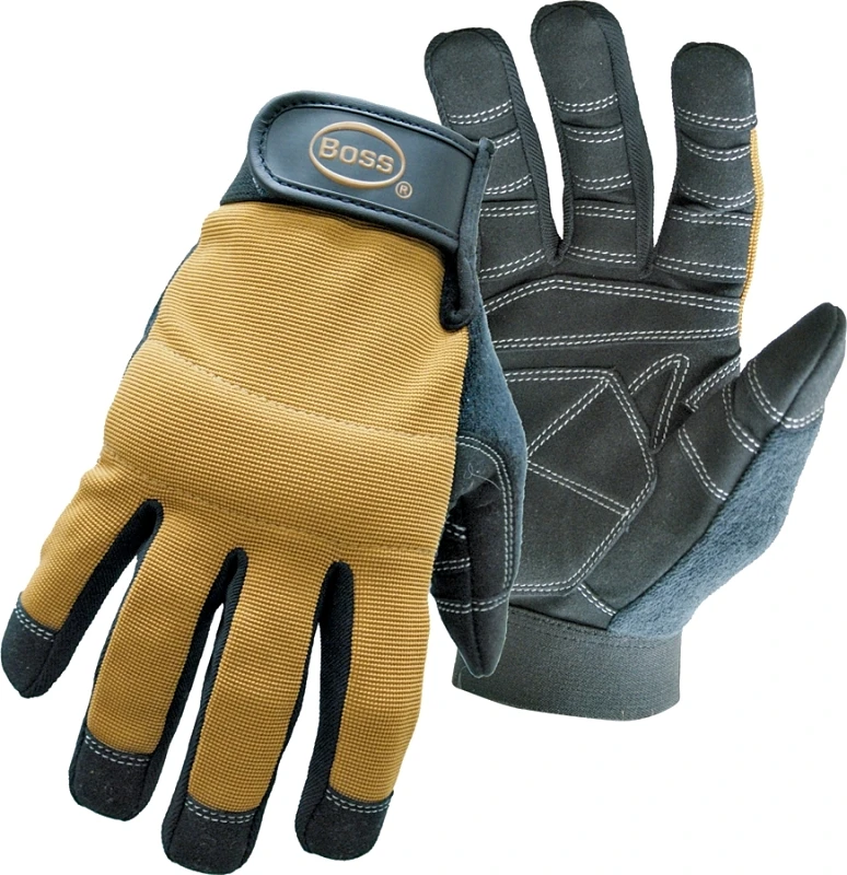 Gloves 5206x X-large Mechanic Gloves With Padded Knuckles And Adjustable Closure