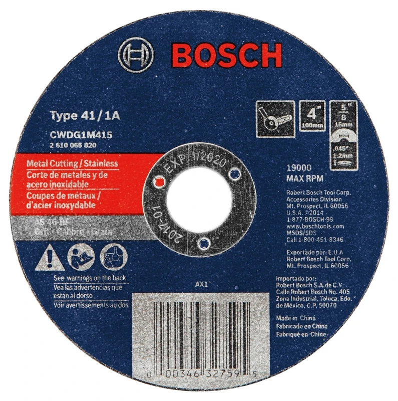 4X.045 Cut-Off Wheel Metal By Bosch