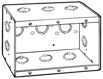 692 2-1/2 In Old Work 3-gang Masonry Electrical Box, Pack Of 10