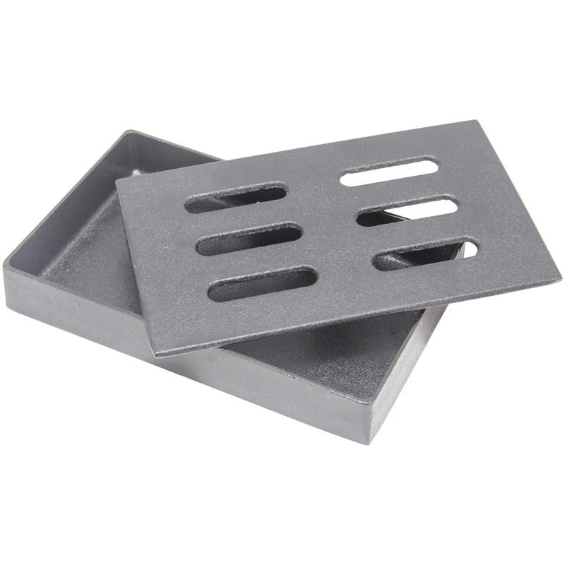 Cast Iron Smoker Box 8.12 In. L X 5.13 In. W X 1.38 In. H