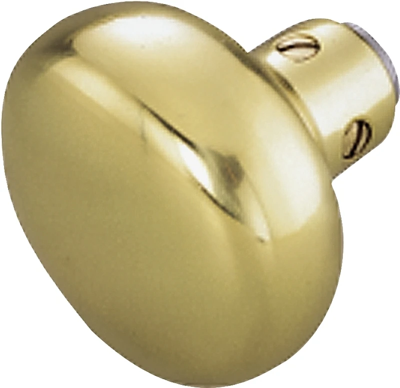 7296601-3l Polished Solid Brass Door Knob Set