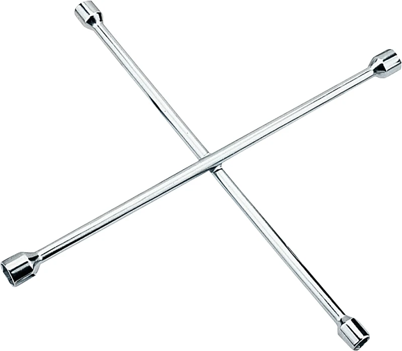 4-way Metric Lug Wrench, 20 Inch, Carbon Steel, Chrome Plated, Model Jl-at-tgcw10133l