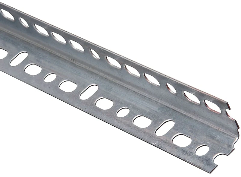 Slotted Steel Angle, 1-1/4" X 72" For Construction And Repair