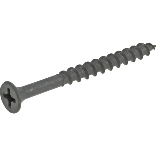 Fas-n-Tite Exterior Wood Screws, Gray Ceramic, 2-In. x #8, 5-Lbs.