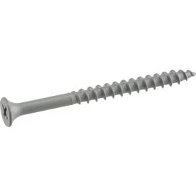 Fas-n-tite Exterior Wood Screws, Gray Ceramic, #10 X 3.5-in., 5-lbs, 254 Pieces