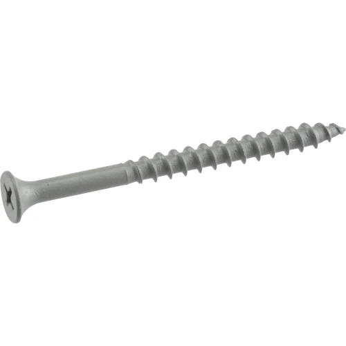 Fas-n-Tite Exterior Wood Screws, Gray Ceramic, 2.5-In. x #10, 1-Lb.