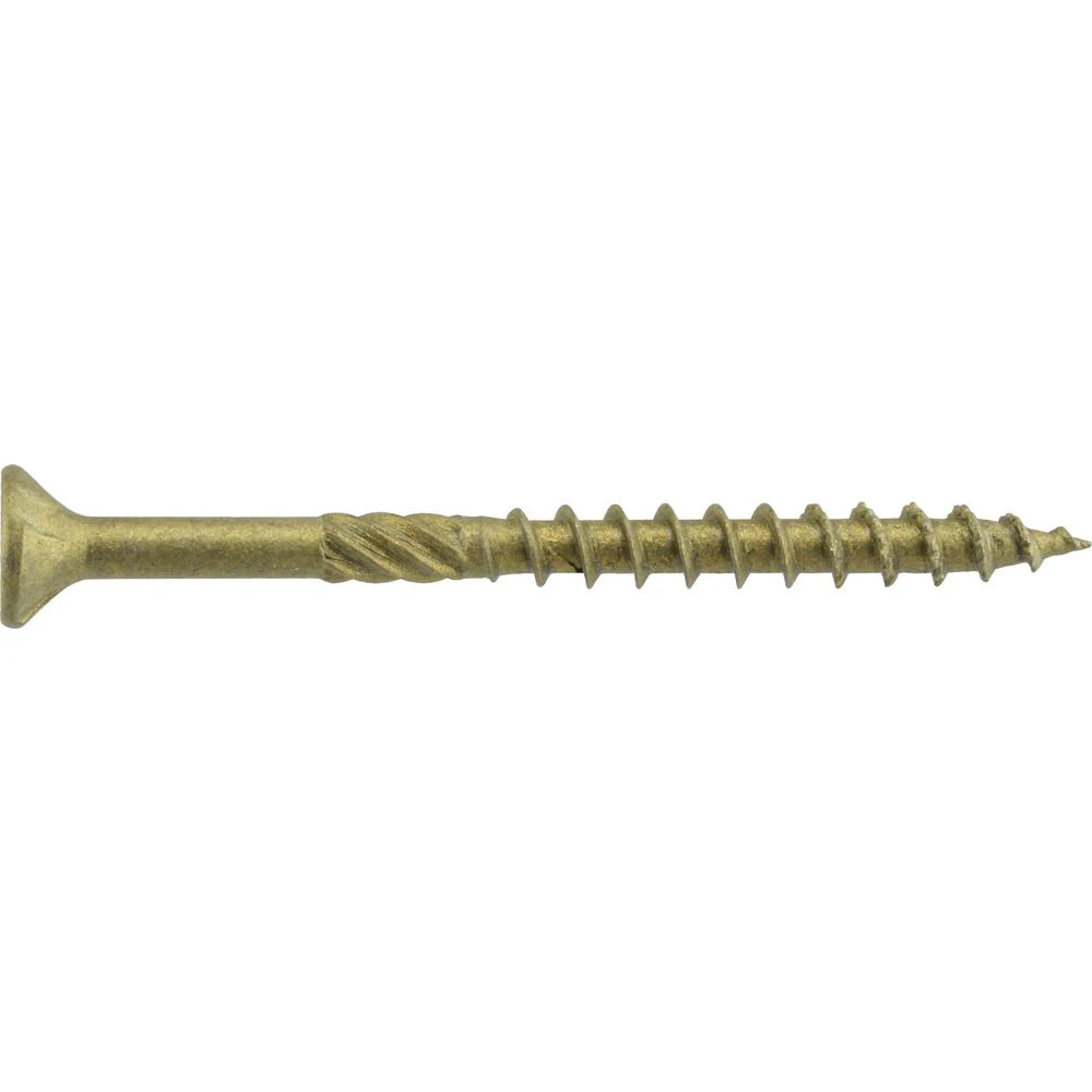 Power Pro Exterior Wood Screws, Self-Drilling, Bronze Ceramic, 5-In. x #10, 5-Lbs.