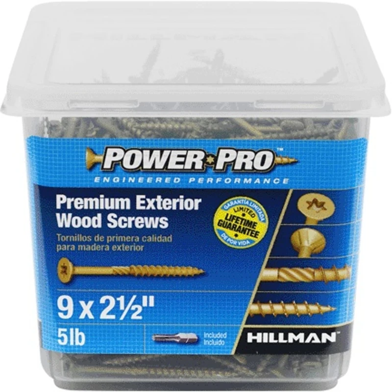 Power Pro No. 9 x 2-1/2 in. L Star Flat Head Ceramic Coated Steel Deck Screws 5 lb. 501 pk