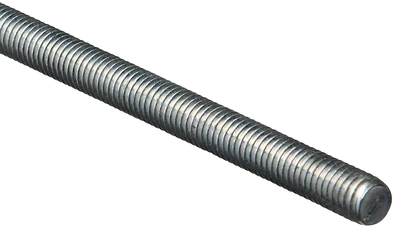 Threaded Steel Rod, 14 TPI, 7/16 x 72 In.