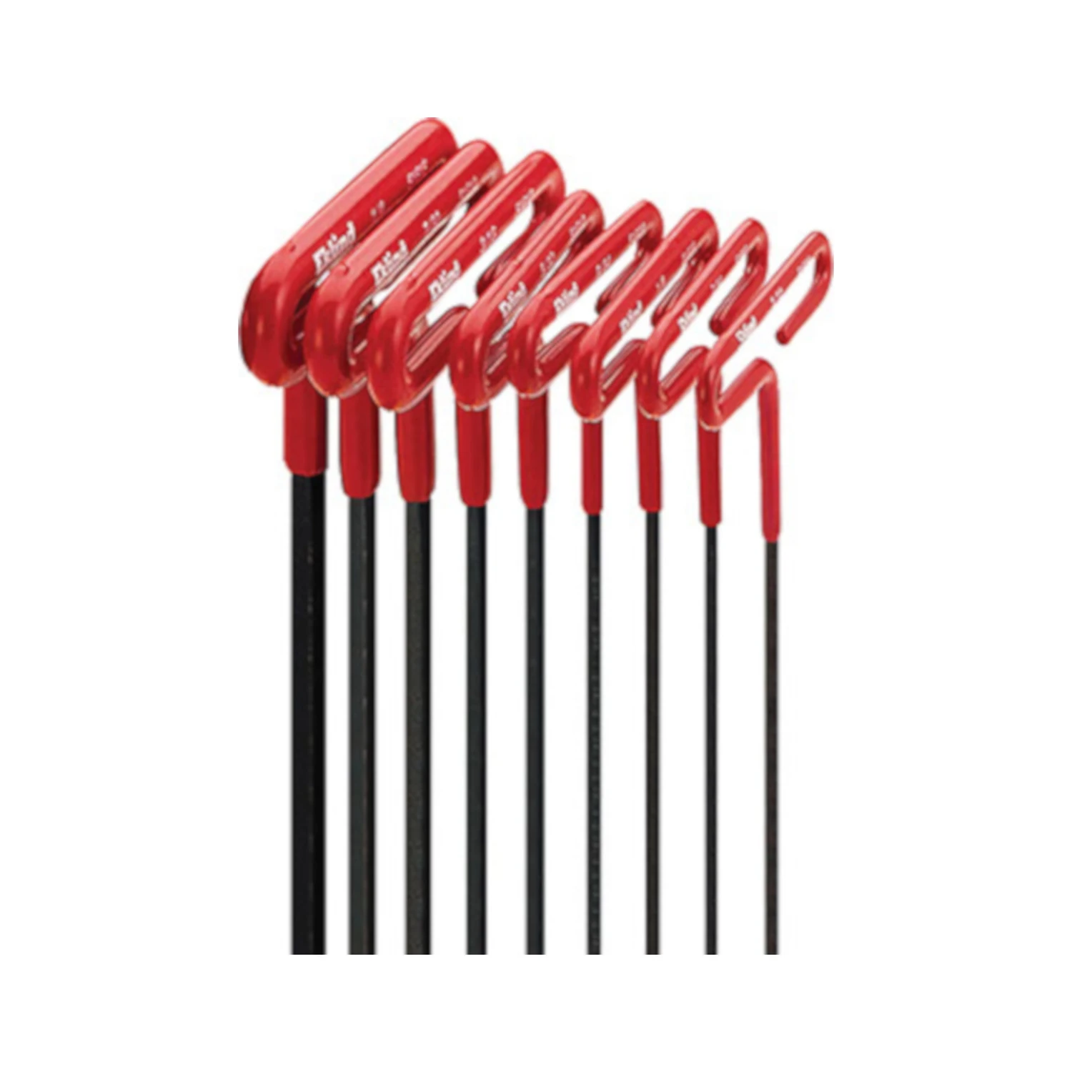 8-piece 6 In. Cushion Grip T-handle Hex Key Set, Sae Sizes