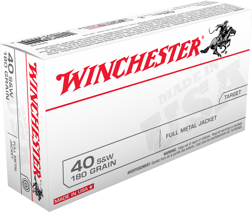 .40 Smith & Wesson 180 Grain Fmj Centerfire Ammunition - 50 Rounds
